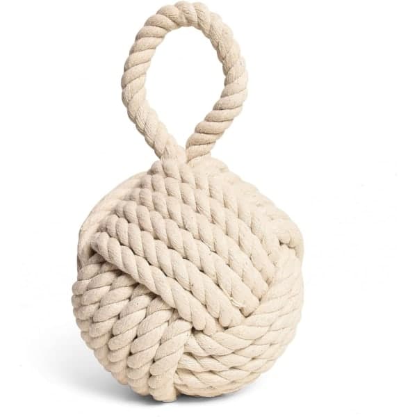 Repdørstopper, vægtet dørstopper, knyttet nautisk dørstopper