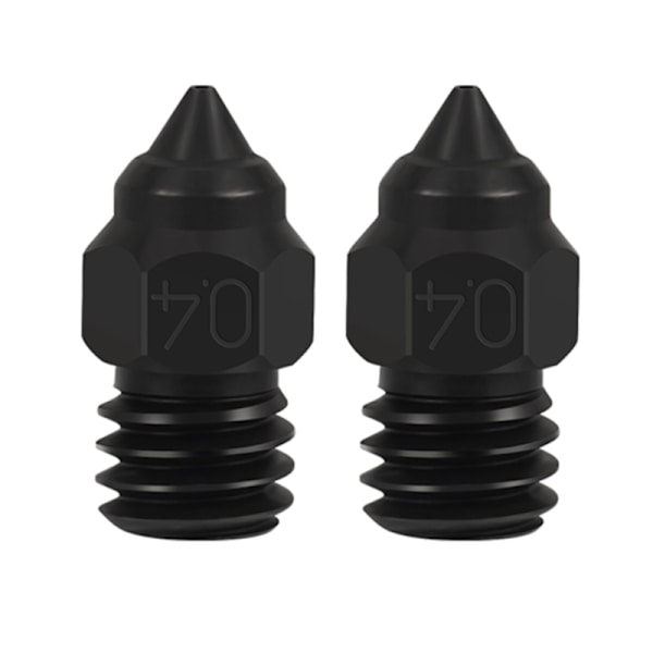 Hærdet stål 0,2 0,4 0,6 0,8 3D-printerdyse til Ender3 5Pro/ Ender3V2/CR6SE/CR10 Udskrivningsdyser 2 stk