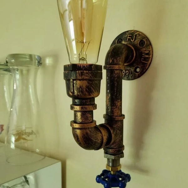 Retro væglampe, industriel vintage indendørs væglampe Art deco