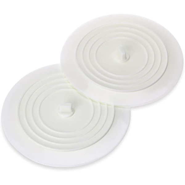 2 pakke 6" Universal silikongummi dreneringsplugg for kjøkkenvask