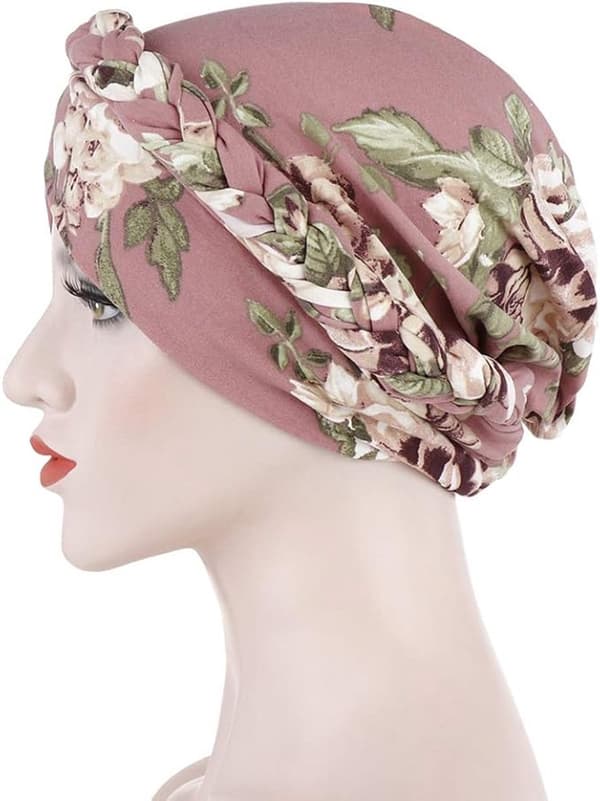 Blomstret hodeplagg turban elastisk for kvinner kjemoterapi hodeplagg hijab muslimsk