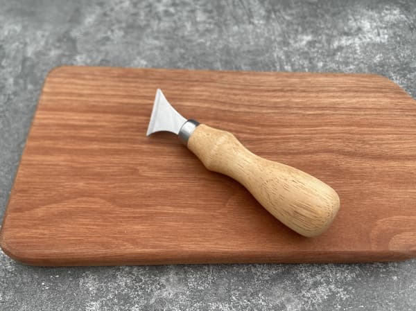 Udskæringsknivsæt i rustfrit stål, 6-dele håndværktøj til græskar- og træskulptur Flat rim Oak