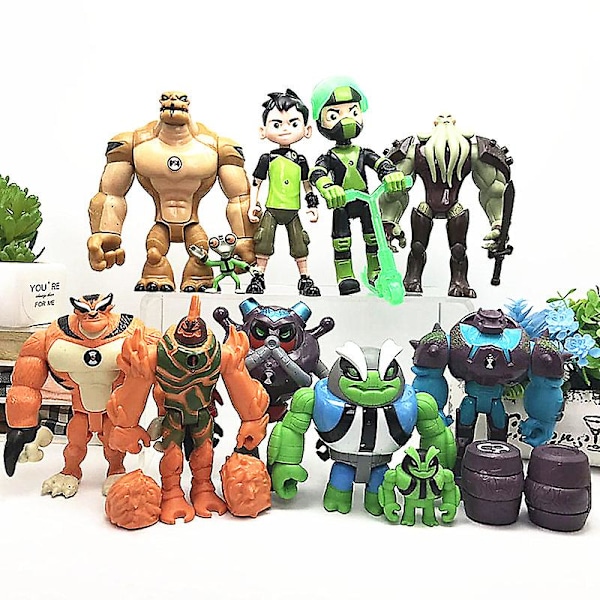 11 st/set Leksakssamling Presentdocka Modell Dekoration Ben 10 Leksaker Jordens Beskyddare Actionfigurer 11 i 1-XF11- 11 in 1 Other