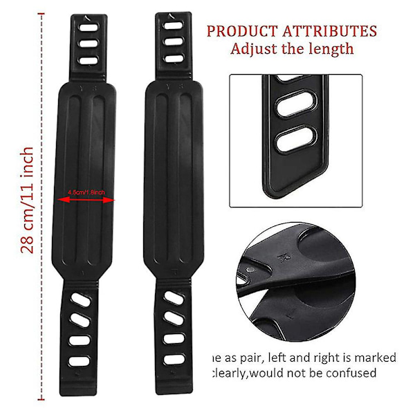 Treningssykkelpedalstropper Universelle pedalstropper for treningssykkel Spin Bike