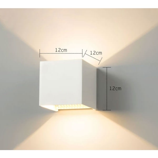 LED-vägglampor Moderna dimbara kontroller-varm ljus-vit