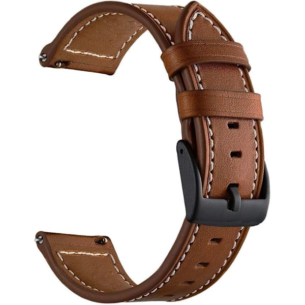 2 stk læderremme kompatible med Galaxy Watch 4 Classic