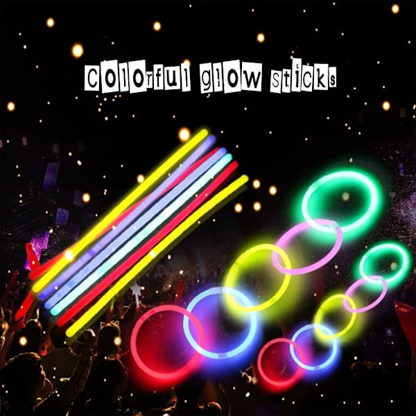 3 kpl Glow Stick -pyörivät valot, imeskelytabletit, ketjutet taikasauva