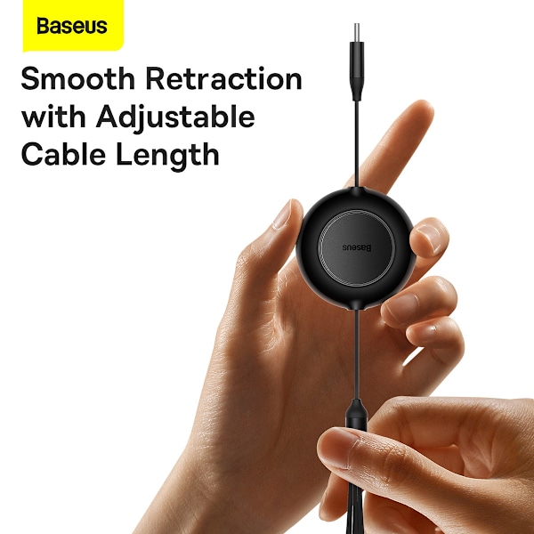 Baseus CB000008 Bright Mirror 2 Indragbar 3-i-1 kabel, 100W
