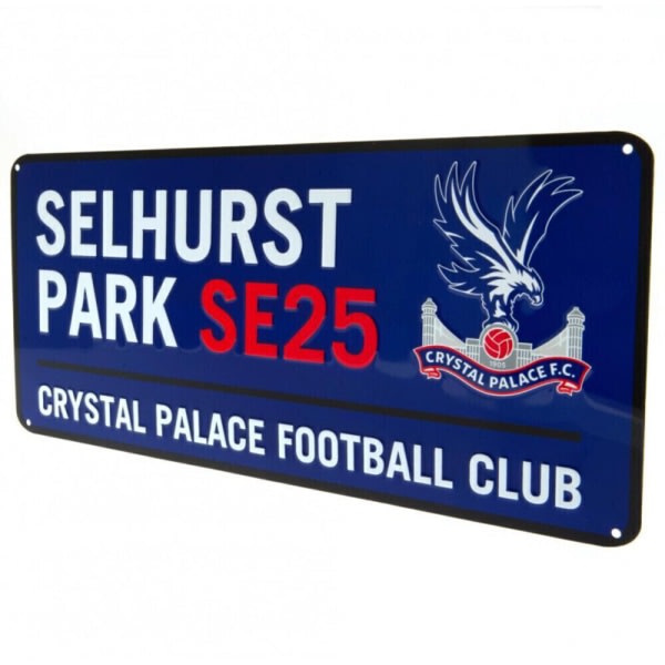Crystal Palace FC Metal Plaque One Size Kongeblå/Hvit/Rød Kongeblå/Hvit/Rød One Size