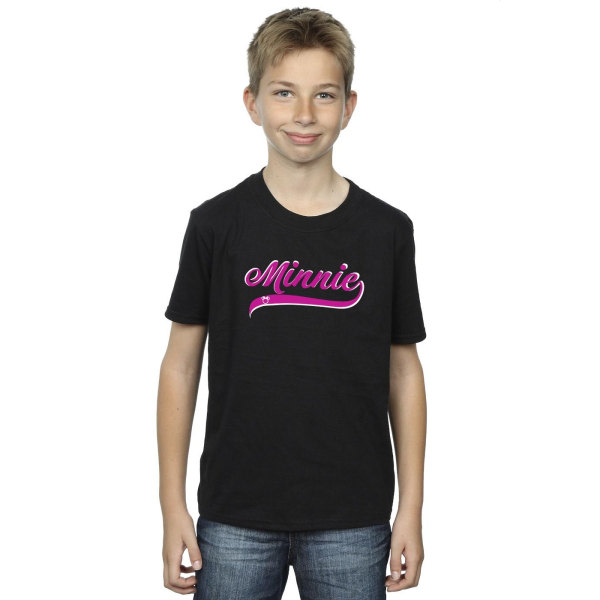 Disney Boys Minnie Mouse logo T-shirt 3-4 år Sort 3-4 år