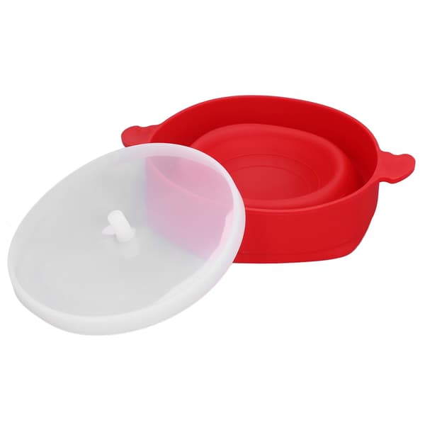 Microwave Popcorn Popper Silicone Foldable Bowl Maker High Temperature Resistant with Handle-FF-
