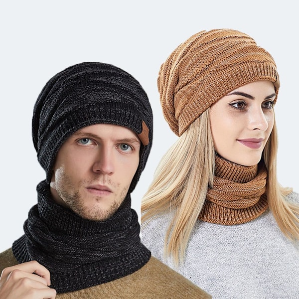 Mössor Scarf Set Häck Kepsar GRÅ grey