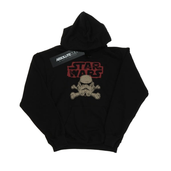 Star Wars Girls Stormtrooper Skull Logo Hoodie 5-6 år Svart 5-6 år