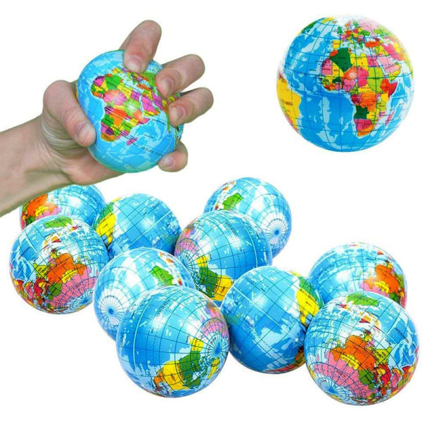12./ sett Världskarta Foam Ball Earth Ball Leksaker