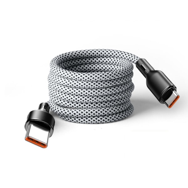 MagnoLoop – Smart Magnetisk Laddekabel Hvit White USB _x0013_ USB-C