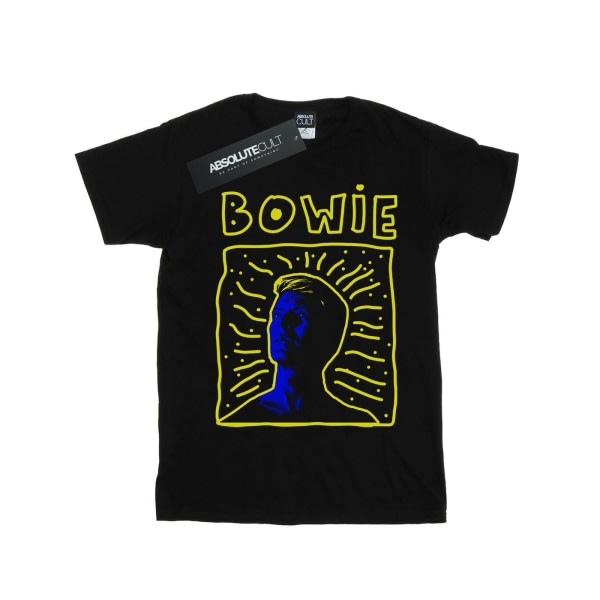 David Bowie dame/dame 90'er stel bomuld kæreste T-shirt XL Sort XL