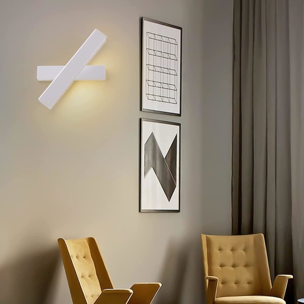 12W LED-seinävalaisin Valkoinen Lamppu Creative Design sisävalo