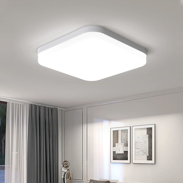 36W fyrkantig LED-taklampa, 3240LM taklampa, 4500K inomhusbelysning, modern lampa