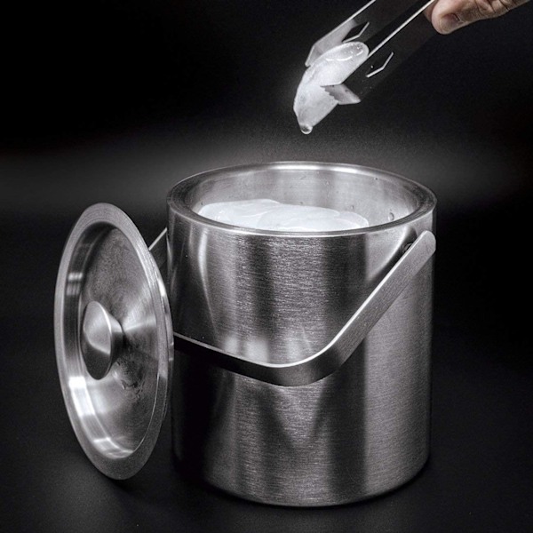 INF 8-dele cocktailsæt, barsæt, shaker 550ml - Rustfrit stål Sølv
