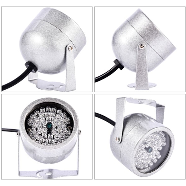 Infrapunatäyttövalo 48 LED IR-valaisinta IP65 Vedenpitävä kamera IR Infrapunavalo Yönäkö Täyttövalo CCTV-kameralle