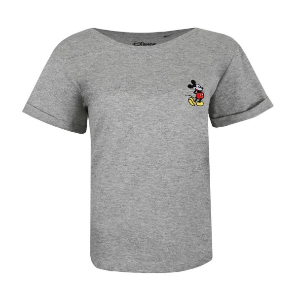 Disney Mickey Mouse Pose T-shirt dame/dame S Sports Grå S