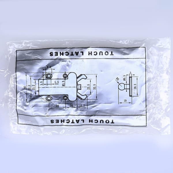 6X Touch Release Catch til skabe - GOODCHANCEUK Push to Open Touch Release Latch Skabsdøre Ikke-magnetiske Touch Latches til skuffer-FF-