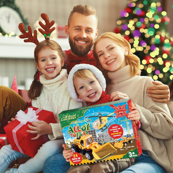 Adventskalender 2023, gave til barn 2 3 4 5 6 år Biler Lekebiler Barn 2-6 år adventskalendergave