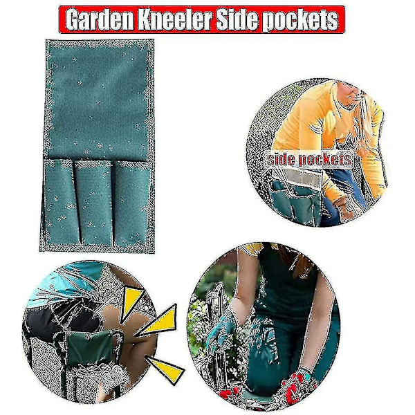 2-pack Trädgårdsarbetsstol Verktyg Sidoficka Ficka för Trädgårdsbänk Trädgård Knäskydd Pall Gardeni (Trädgård Knäskydd Pall Ingår Ej)