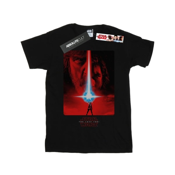 Star Wars Girls The Last Jedi Punainen juliste puuvillainen T-paita 5-6 Kyllä musta 5-6 vuotta