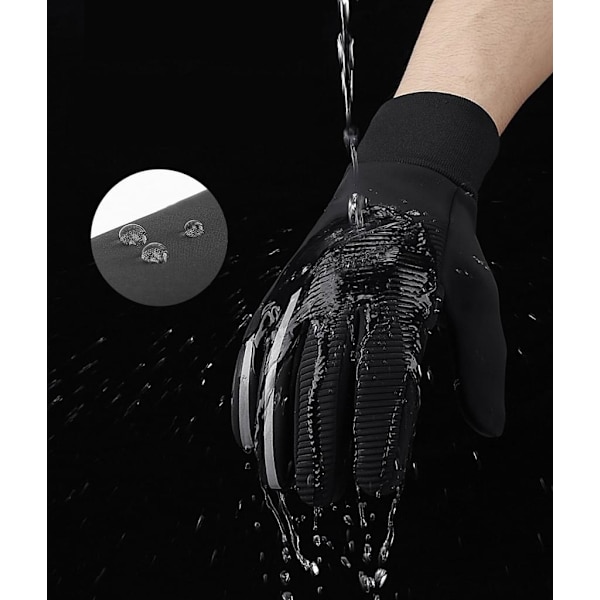 Gloves Men Warm Winter Gloves Cycling Gloves Touchscreen Gloves Windproof Running Gloves Men Women Non-Slip Waterproof Sports Gloves for Running,-XF3-