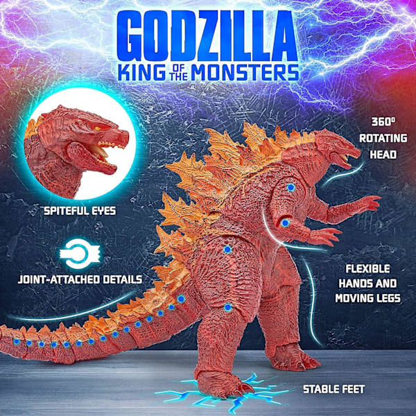 King of The Monsters Leksak - Godzilla Actionfigur - Dinosaurie