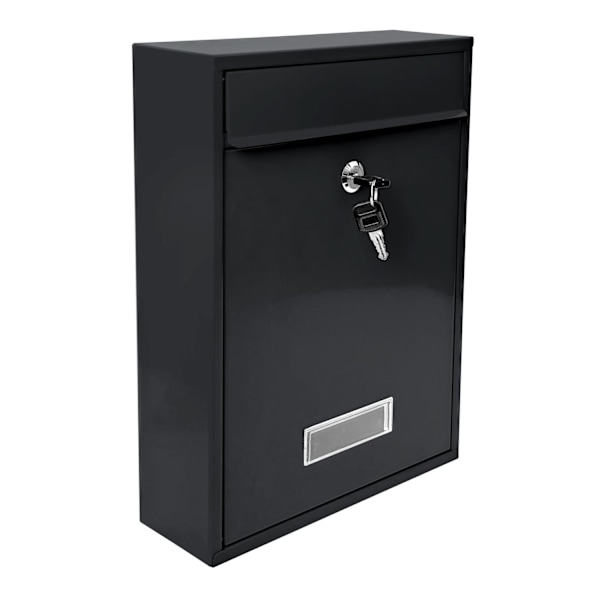 Lukollinen postilaatikko - Musta-XF15- Black Svart