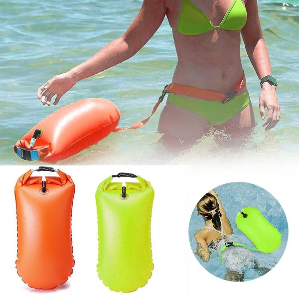 Swim Booy Tow Float Dry Bag, Wild Swimming Float, Uppblåsbar Vattentät Dry Bag