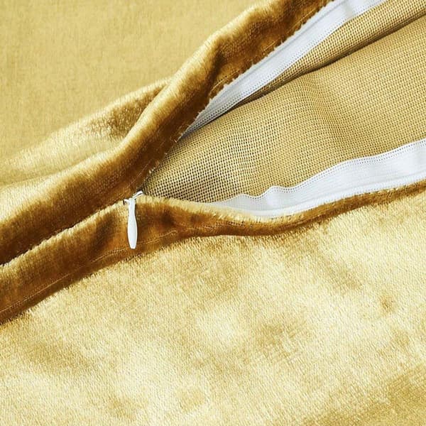 Velourpude - Elegant guld