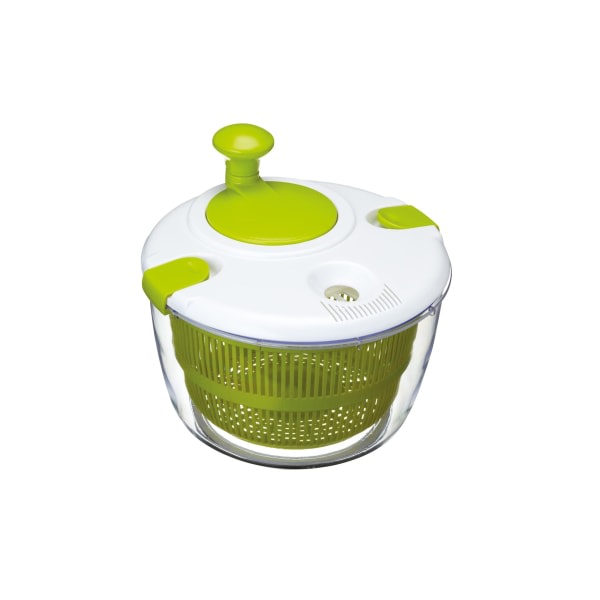 Salatcentrifuge Kvikdesign BPA fri aftørring og afløb Salat og grøntsager Stor kapacitet og tåler opvaskemaskine