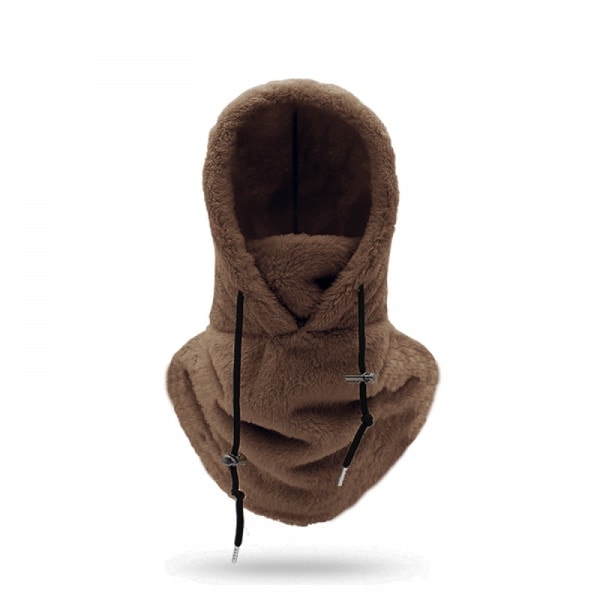 Sherpa Huva Skidmask Vinter Balaclava Kallt Väder Vindtät Justerbar Varm Huva Cover Hat Cap Scarf qd Kaki