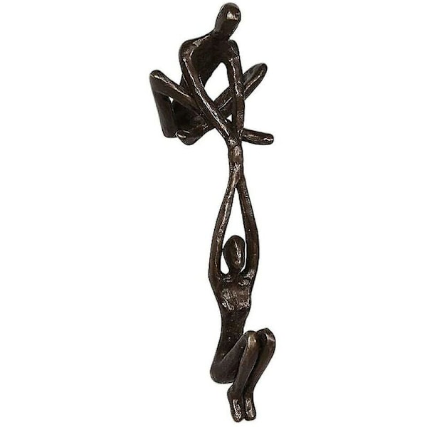 Par Figur Man Lyfter Kvinna Harts Skulptur Prydnad Dekoration-XF3-