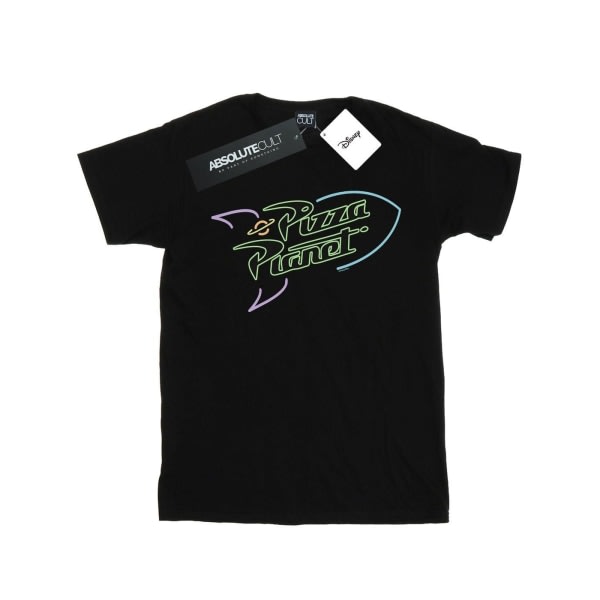 Disney Girls Toy Story Neon Pizza Planet Bomuld T-shirt 9-11 Ye Black 9-11 år