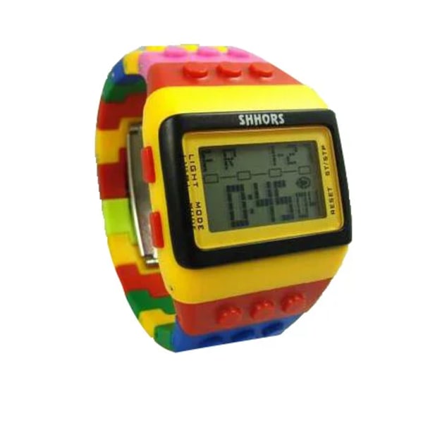 Muotimerkki SHHORS Kellot Naiset Kellot Muoti Muovi Led Digitaaliset kellot Rainbow Watch Elektroninen rannekello reloj mujer Type 8