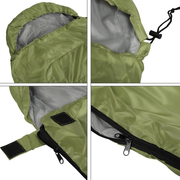 Sovsäckar för vuxna, kuvert för ensam vuxen Sovsäck för 3 säsonger Lätt campingvandring