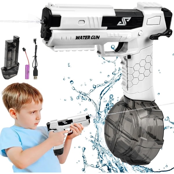 Vuxna barn elektrisk vannpistol automatisk vannpistol automatisk vannpistol sommarvattensport vannleksaker