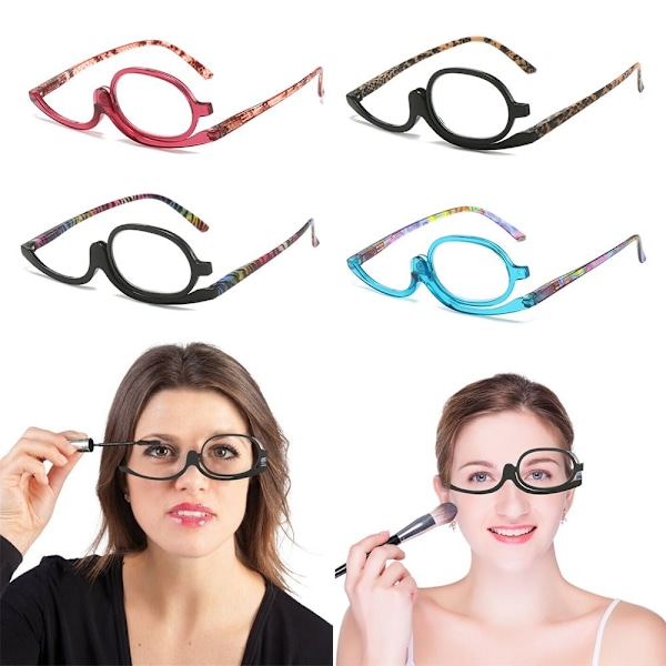 Roterende Sminkeleserbriller Sammenleggbare Briller MULTICOLOR Multicolo Multicolor Strength 2.00-Strength 2.00