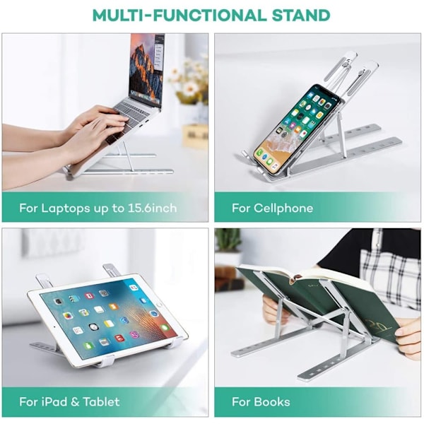 Flexibelt Laptopbord Ergonomiskt Kompakt Bärbart Datorstativ - Julklapp