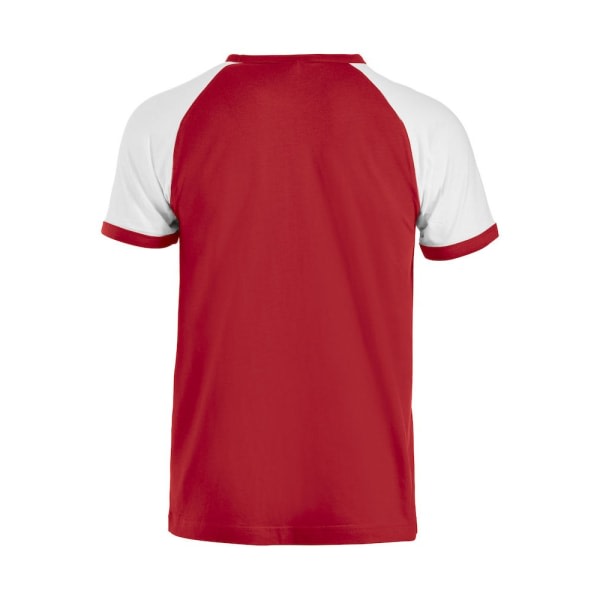 Clique Unisex Adult Raglan T-paita XXL Punainen/Valkoinen Punainen/Valkoinen XXL