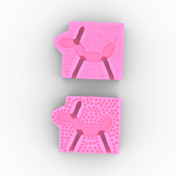 Ballongpudelhund Aromaterapi Ljus Form för Handma Pink