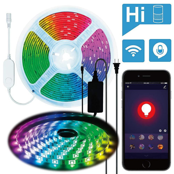 Led-nauhavalo Rgb 5v 5050 Bluetooth Wifi DIY Flexibel Diode Su