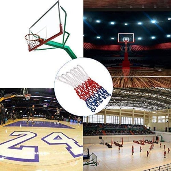 2 stycken professionella basketnät, basketboll ersättningsnät
