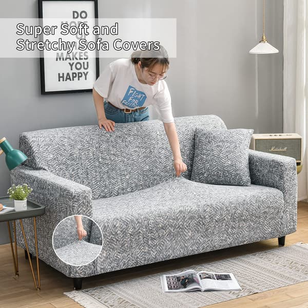 Sofaovertrekk 3-seters elastisk sofaovertrekk-XF9-
