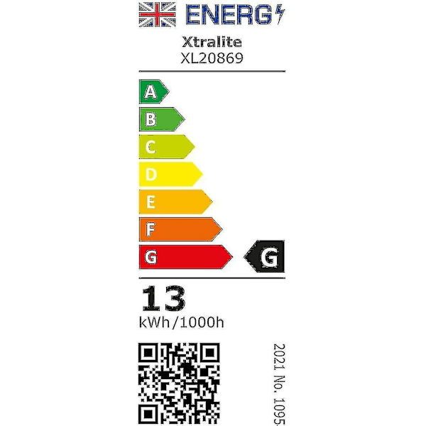 13w CFL-erstatningslampe til dagslys 4-stift 2G7-fatning (6400k)