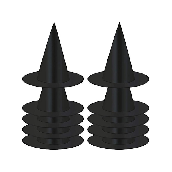 10-pack Häxhattar Halloween Svart Häxa Hängande Hatt Svart Hatt Häxhatt Halloween Julparty